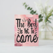 Das Beste ist noch nicht da Postkarte (Stehend Vorderseite)