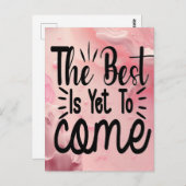 Das Beste ist noch nicht da Postkarte (Vorne/Hinten)