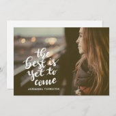 Das Beste ist noch nicht fertig geschrieben zu wer Einladung (Vorne/Hinten)