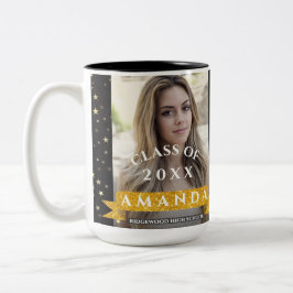 Das Beste ist noch nicht gekommen Black Gold Foto Zweifarbige Tasse