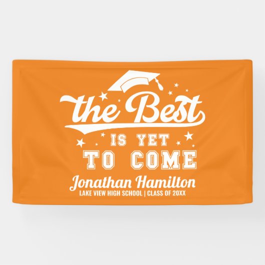 Das Beste ist noch nicht gekommen Orange Grad Part Banner (Horizontal)