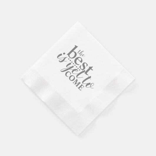 das Beste ist noch nicht Papier Napkin Serviette (Ecke)