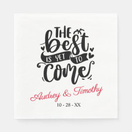 Das Beste ist, noch Personalisiert Hochzeit zu kom Serviette