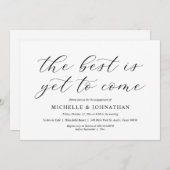 Das Beste ist noch zu erreichen, unsere Engagement Einladung (Vorne/Hinten)