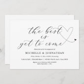 Das Beste ist noch zu erreichen, unsere Engagement Einladung (Vorne/Hinten)