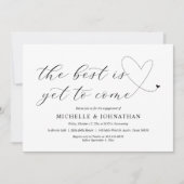 Das Beste ist noch zu erreichen, unsere Engagement Einladung (Vorderseite)