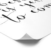 Das Beste ist noch zu erwarten Poster (Ecke)