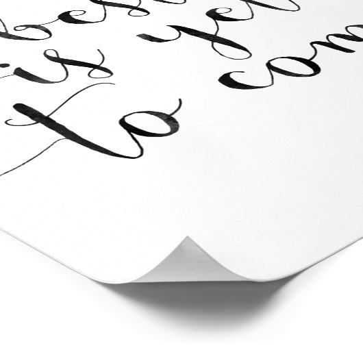 Das Beste ist noch zu erwarten Poster (Ecke)