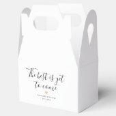 Das Beste ist noch zu kommen Elegante Wedding Gevo Geschenkschachtel (Geöffnet)
