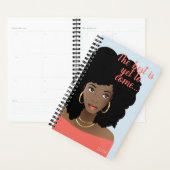 Das Beste ist noch zu kommen! Schwarze Frau, hellb Planer (Anzeige)