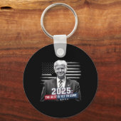 Das Beste ist noch zu kommen Trump 2025 Patriotic  Schlüsselanhänger (Vorderseite)