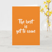 Das Beste ist noch zu kommen, werde ich den Bauern Karte (Gelbe Blume)