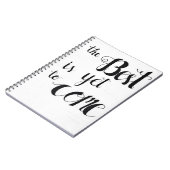 Das Beste ist, schon zu kommen Notizblock (Linke Seite)