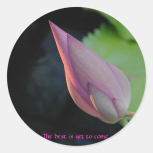 Das Beste ist, schon zu kommen Runder Aufkleber