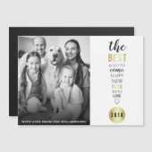 Das Beste ist, schon zu kommen Typografie-neues Magnetkarte (Vorne/Hinten)