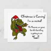 Das Beste ist, Sie sehen Weihnachten Dinosaurier (Vorne/Hinten)