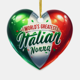 Das Beste italienische Nonnenherz der Welt Keramik Ornament