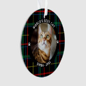 Das beste Jahr für Karierte CAT-Namen weltweit Ornament (Vorderseite)