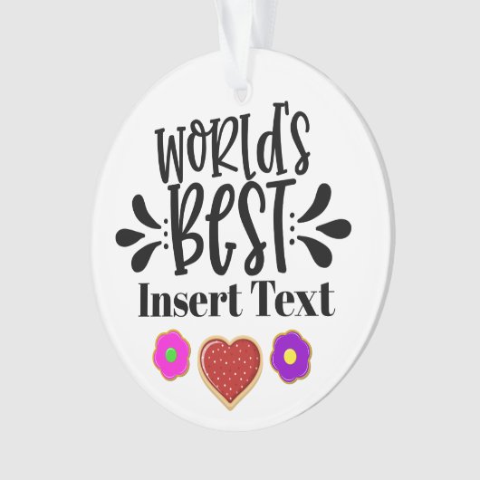 Das beste JANYONE-Ornament der Welt Ornament (Vorderseite)