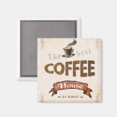 Das beste Kaffeehaus Magnet (Vorderseite/Rückseite)
