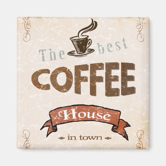 Das beste Kaffeehaus Magnet (Vorne)