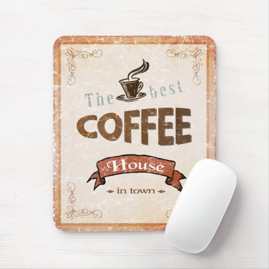 Das beste Kaffeehaus Mousepad (Mit Mouse)