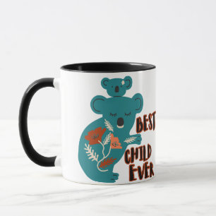 Das beste Kind je Koala Muttertag Tasse