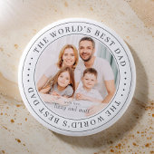 Das beste klassische Foto der Welt für Vater Button