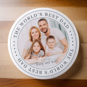 Das beste klassische Foto der Welt für Vater Button