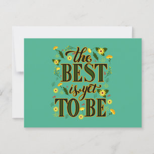 Das Beste kommt noch Motivierend Inspirierend  Postkarte