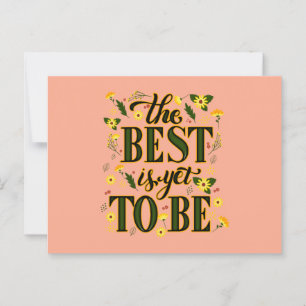 Das Beste kommt noch Motivierend Inspirierend  Postkarte