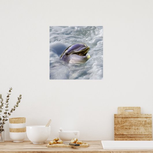 Das beste Lächeln eines Delfins Poster (Küche)