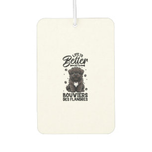 Das beste Leben für Bouvier des Flandres Autolufterfrischer