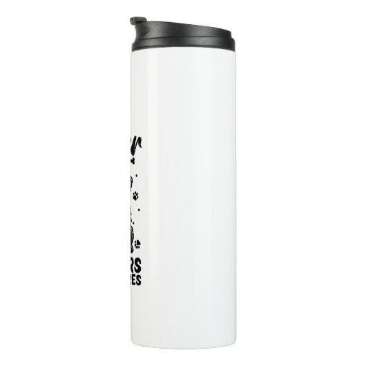 Das beste Leben für Bouvier des Flandres Thermosbecher (Nach rechts gedreht)