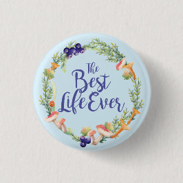 "Das beste Lebens-überhaupt" Herbst-Abzeichen Button