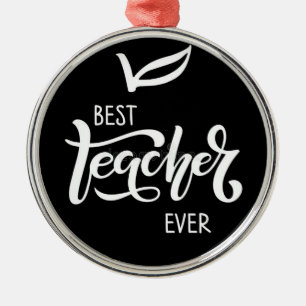 DAS **BESTE LEHRER WEIHNACHTSDEKO** WEIHNACHTSORNA ORNAMENT AUS METALL