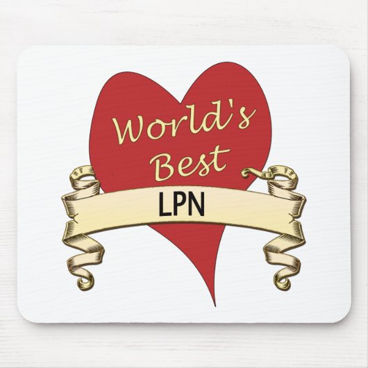 Das beste LPN der Welt Mousepad (Vorne)