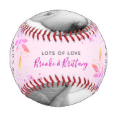 Das beste Mama-Rosa-Glitzer der Welt Verlasse Skri Baseball (Rückseite)