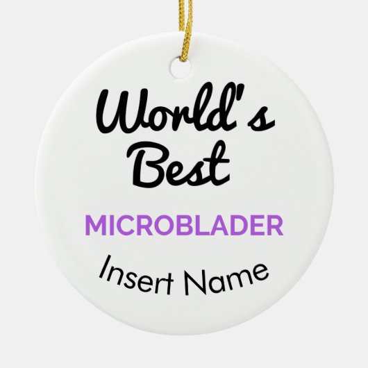 Das beste microblader der Welt Keramik Ornament (Vorne)