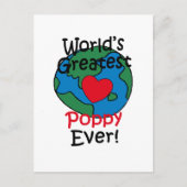 Das Beste Mohnherz der Welt Postkarte (Vorderseite)
