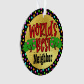 Das beste Nachbarschaftsdekorat der Welt Ornament (Vorderseite)