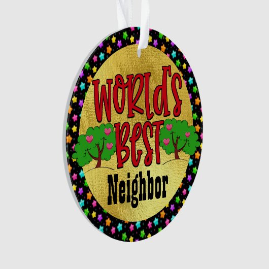 Das beste Nachbarschaftsdekorat der Welt Ornament (Vorderseite)