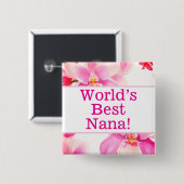 Das beste Nana-Button der Welt Button (Vorne & Hinten)