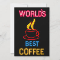 Das beste Neonzeichen der Welt für Kaffee