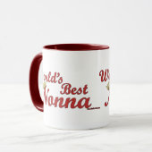 Das beste Nonna der Welt Tasse (Vorderseite Links)