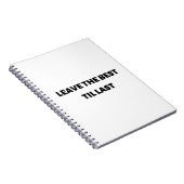 Das beste Notebook verlassen Notizblock (Rechte Seite)
