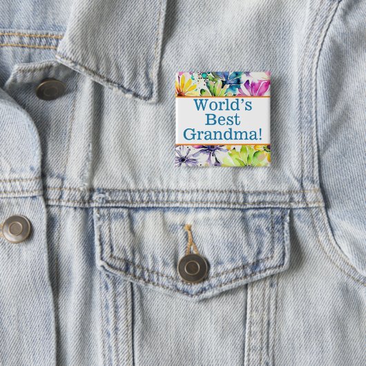 Das beste Oma-Button der Welt Button (Beispiel)