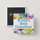 Das beste Oma-Button der Welt Button (Vorne & Hinten)