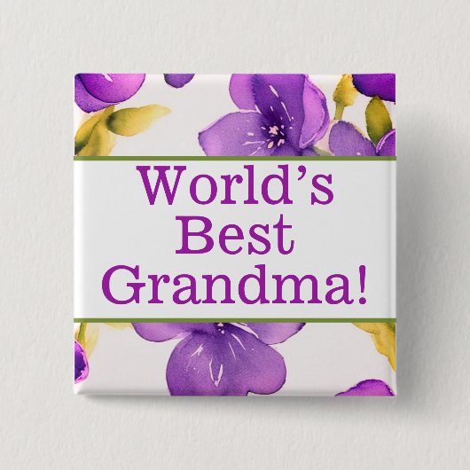 Das beste Oma-Button der Welt Button (Vorderseite)