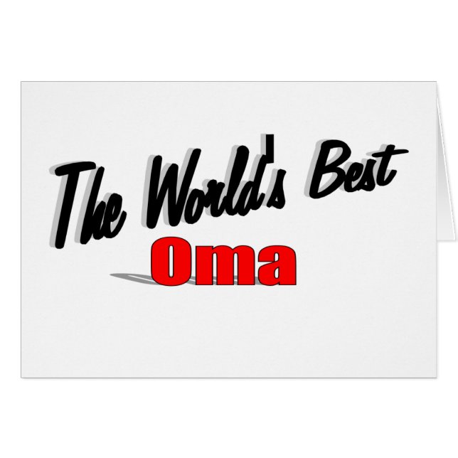 Das beste Oma der Welt (Vorderseite (Horizontal))